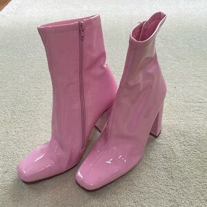 Pink Steve Madden booties